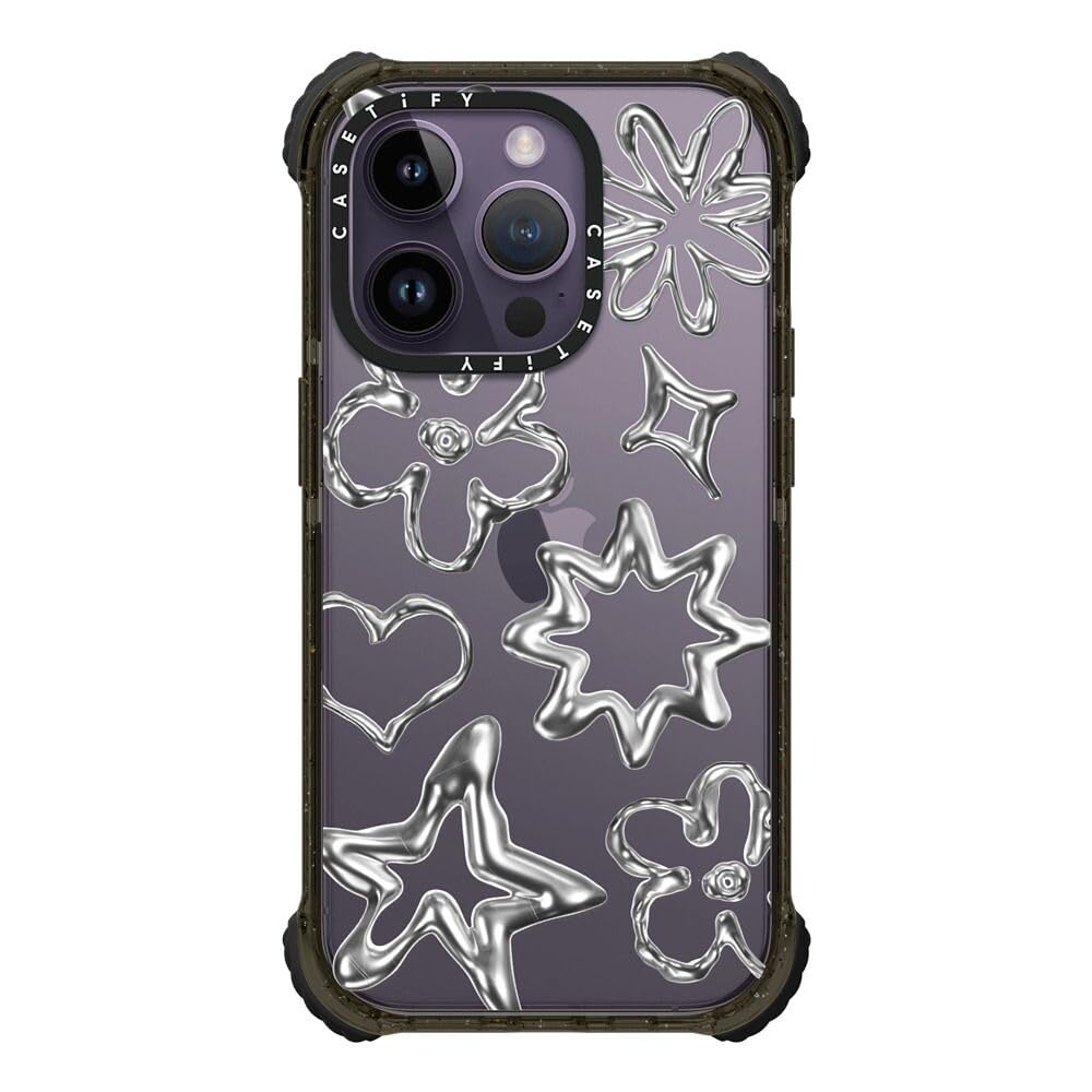 CASETiFY Chrome Doodles iPhone 14 ケース Amazon.com: CASETiFY Ultra Impact iPhone 14 Pro Case [5X